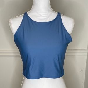 Onzie Blue Yoga Top with Built In Bra